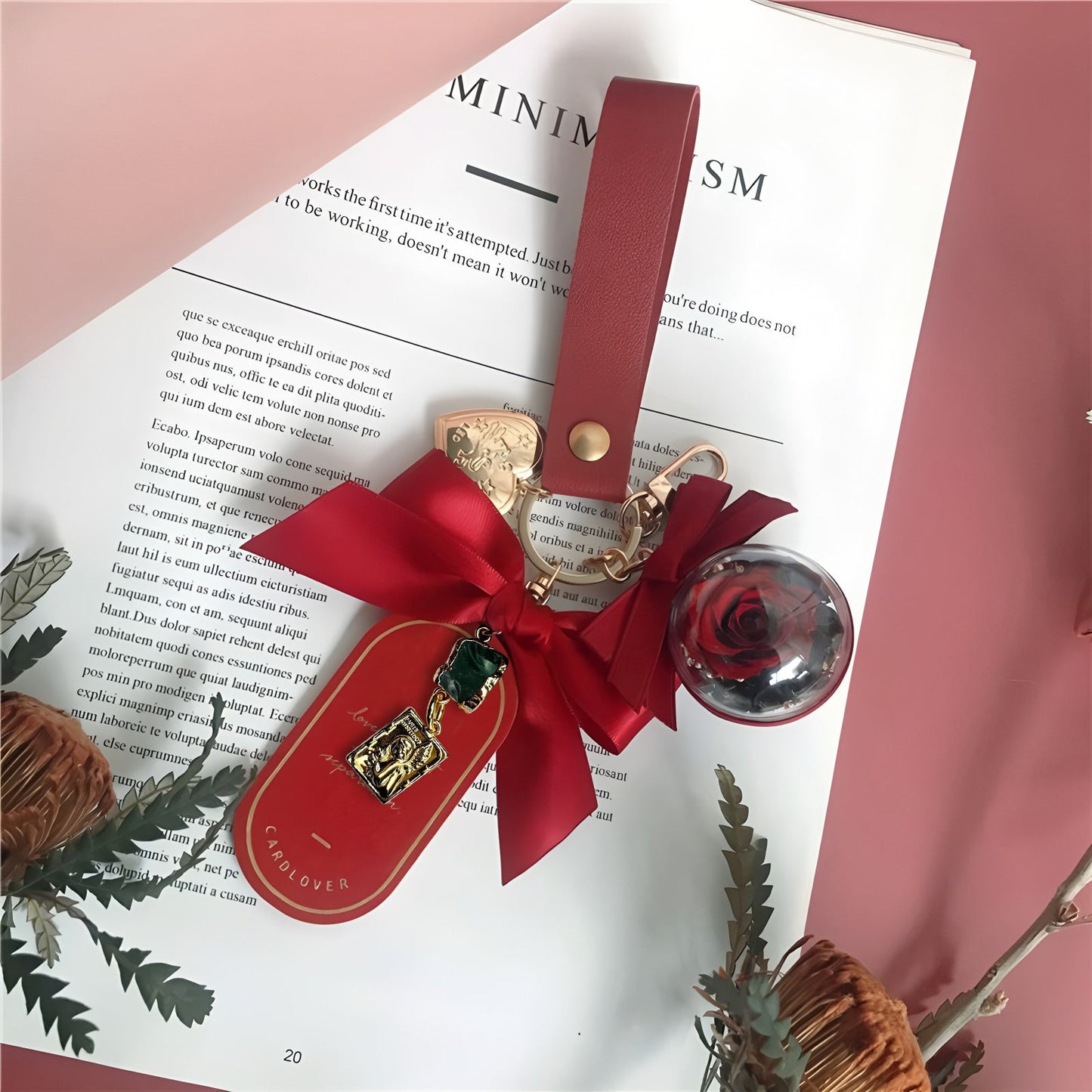 🌟 Zodiac Guardian Series — Personalized Eternal Flower  Bag Charms Position 10