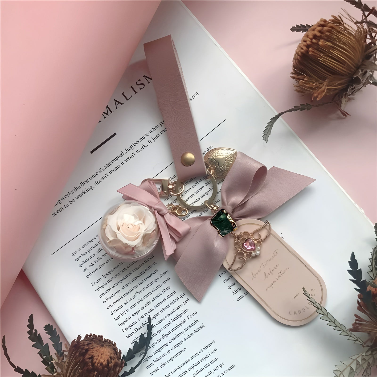 🌟 Zodiac Guardian Series — Personalized Eternal Flower  Bag Charms Position 18