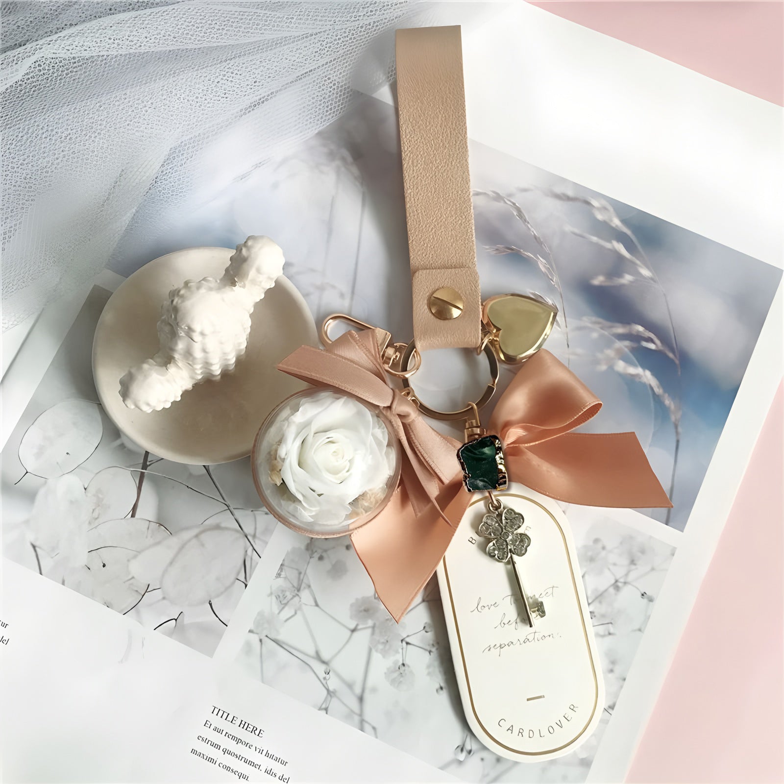 🌟 Zodiac Guardian Series — Personalized Eternal Flower  Bag Charms Position 15