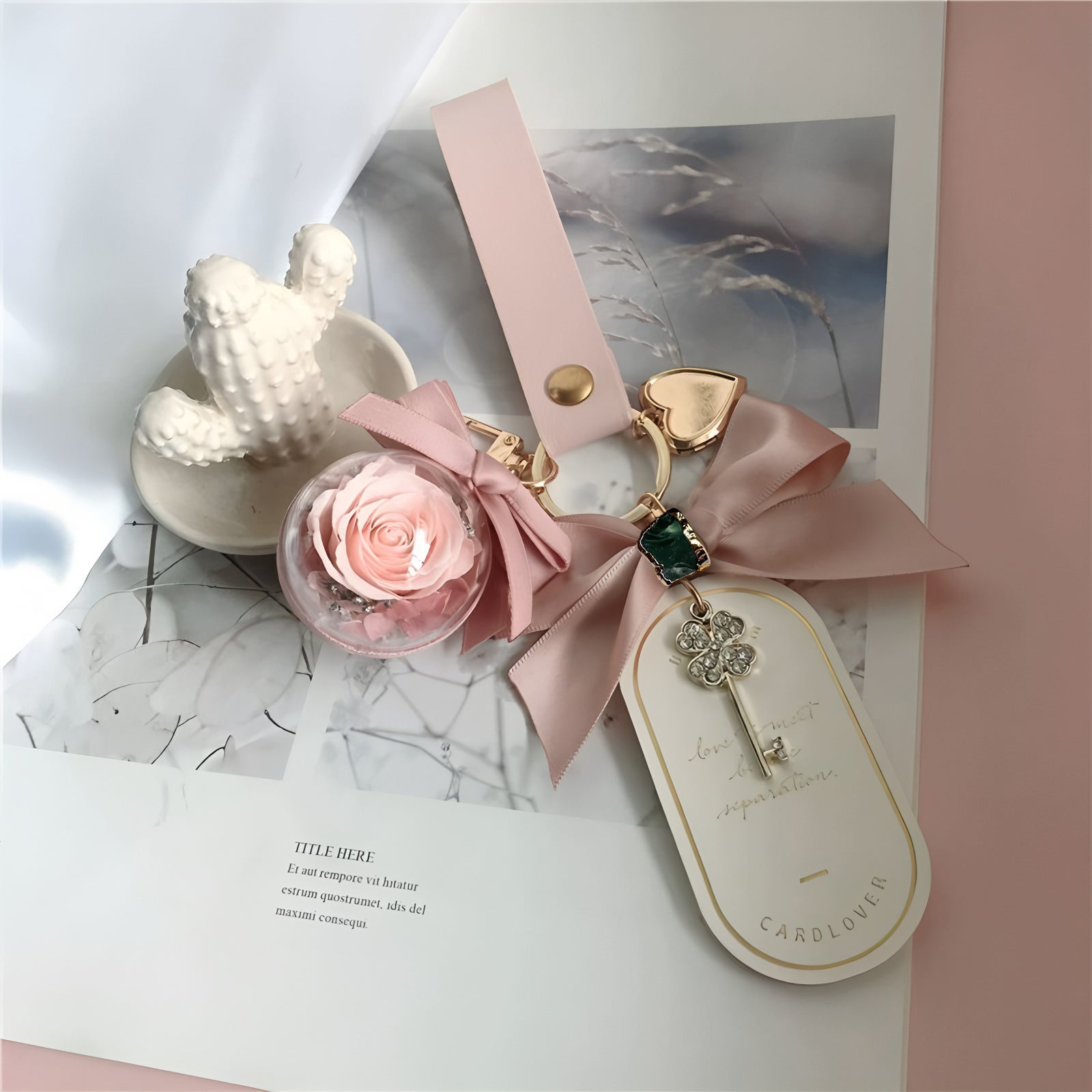 🌟 Zodiac Guardian Series — Personalized Eternal Flower  Bag Charms Position 16