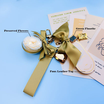 🌟 Zodiac Guardian Series — Personalized Eternal Flower  Bag Charms Position 2