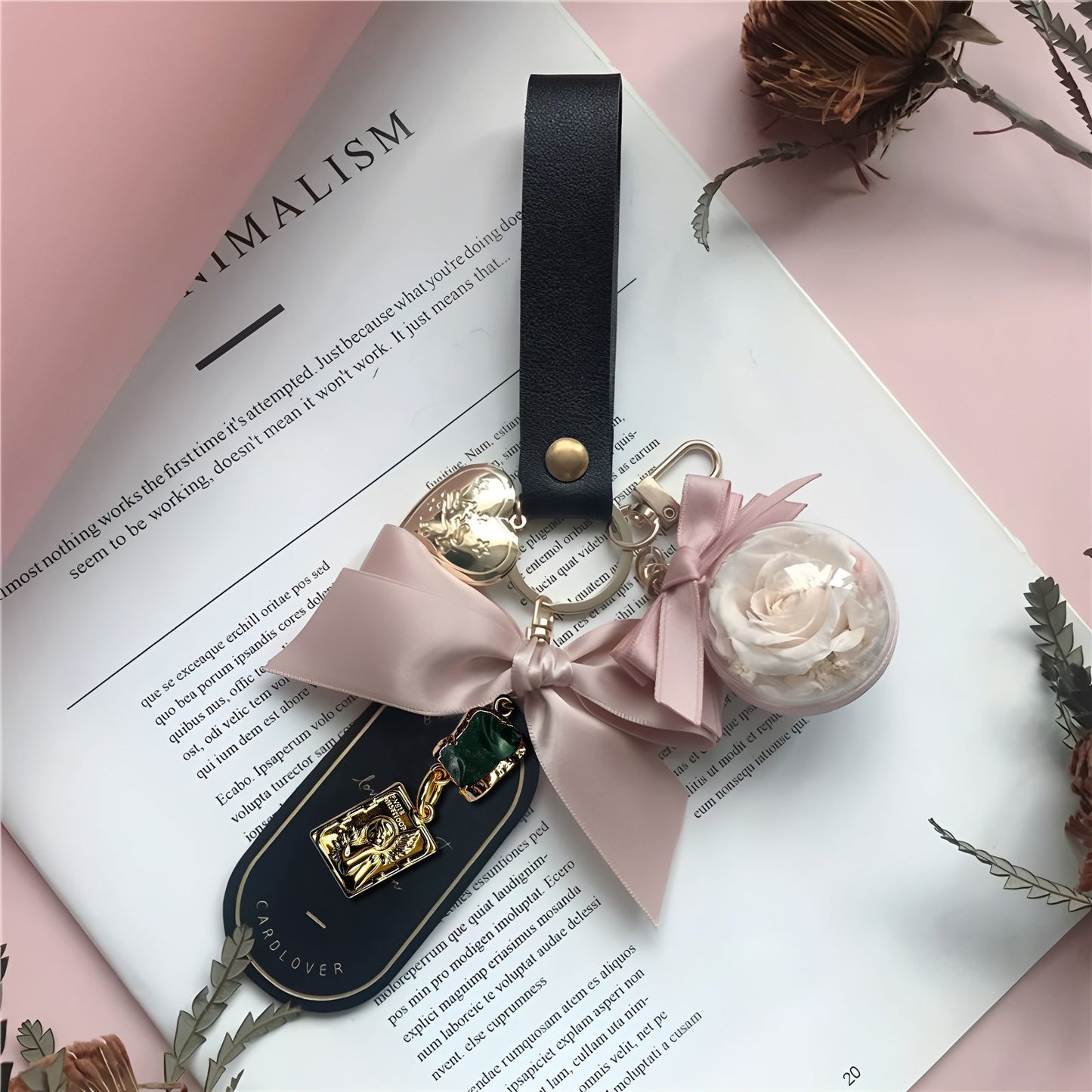 🌟 Zodiac Guardian Series — Personalized Eternal Flower  Bag Charms Position 17